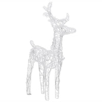 4pc Outdoor Reindeer n Sleigh Christmas Decoration, 240 Blue LEDs -BM325615