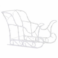 4pc Outdoor Reindeer n Sleigh Christmas Decoration, 240 Blue LEDs -BM325615