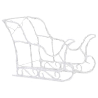 4pc Outdoor Reindeer n Sleigh Christmas Decoration, 240 Warm White LED -BM325625