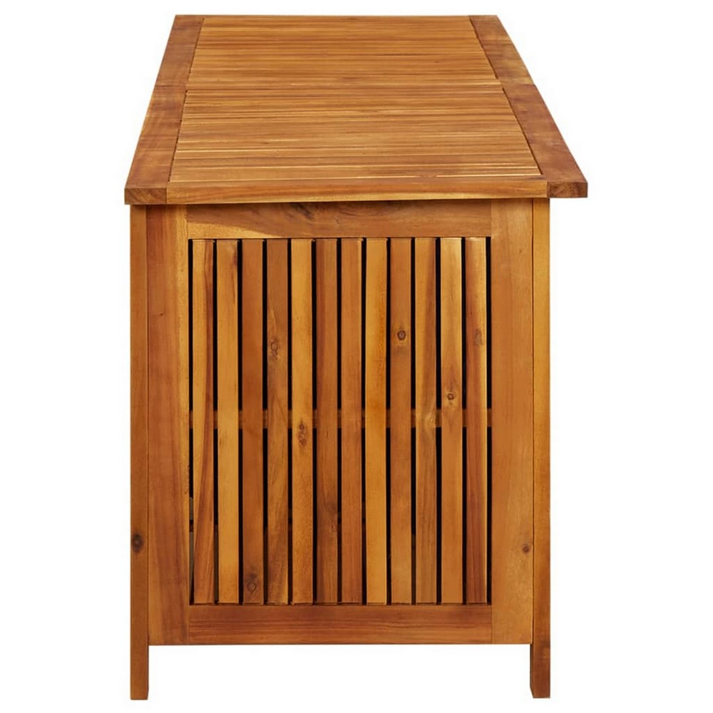 Outdoor Storage Box, Waterproof PE Bag, 69 Inch Brown Acacia Wood -BM325705
