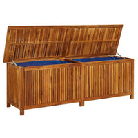Outdoor Storage Box, Waterproof PE Bag, 69 Inch Brown Acacia Wood -BM325705