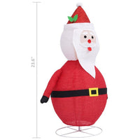 Santa Claus Figurine Christmas Decoration, USB, LED, Red White 24 Inch -BM325741