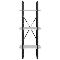 Zoe Standing Bookshelf, 41 Inch Tall, 3 Shelves, Black and White -BM325784