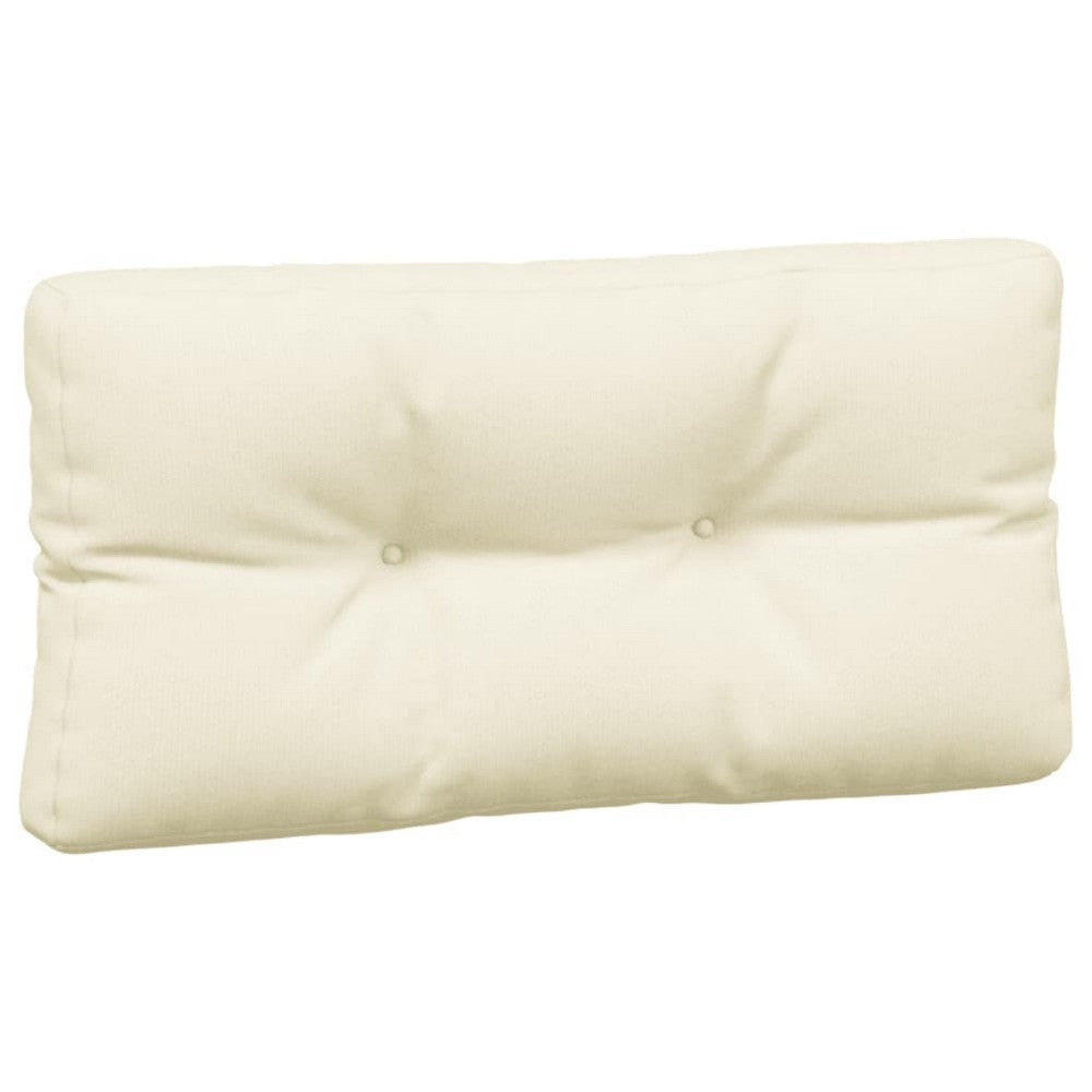 5pc Pallet Cushions For Bench, 47 Inch, Tufted Stitched Cream Fabric -BM325794