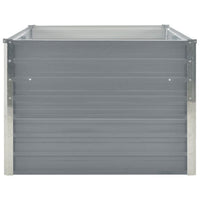 Raised Garden Flower Bed, 32 x 63 Galvanized Steel Gray, Rectangular -BM325823