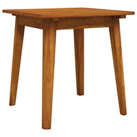 3pc Outdoor Tea Table Set, 2 Chair, Slatted Solid Brown Acacia Wood -BM325897