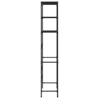 3 Tier Over the Washer Laundry Storage Rack, 67 Inch Tall Black Steel -BM325900