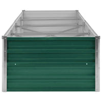 Outdoor Raised Garden Flower Bed, 126 Inch Green Galvanized Steel -BM325902