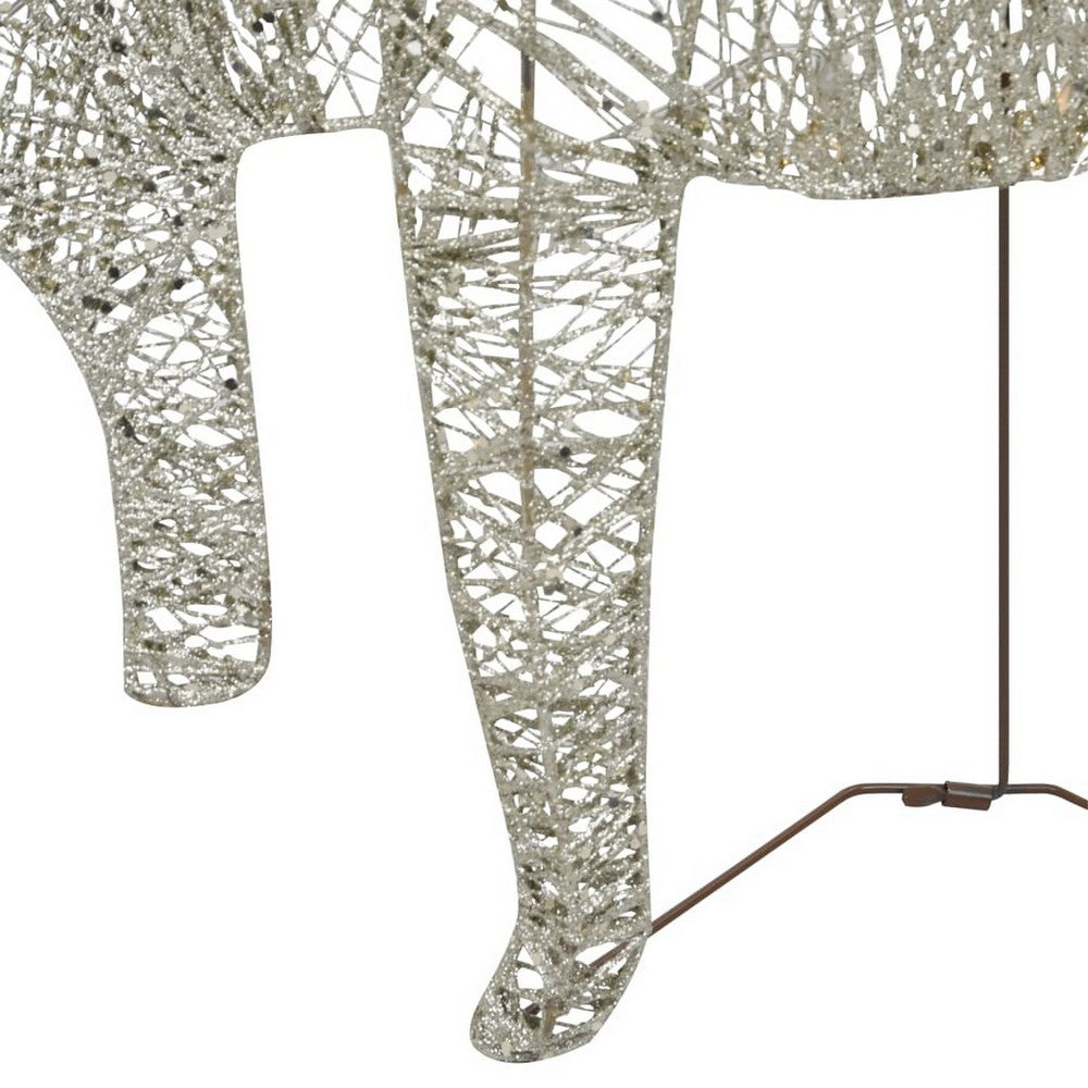 Edy Outdoor Christmas  Decoration Set of 2, 40 Gold LEDs White -BM326243