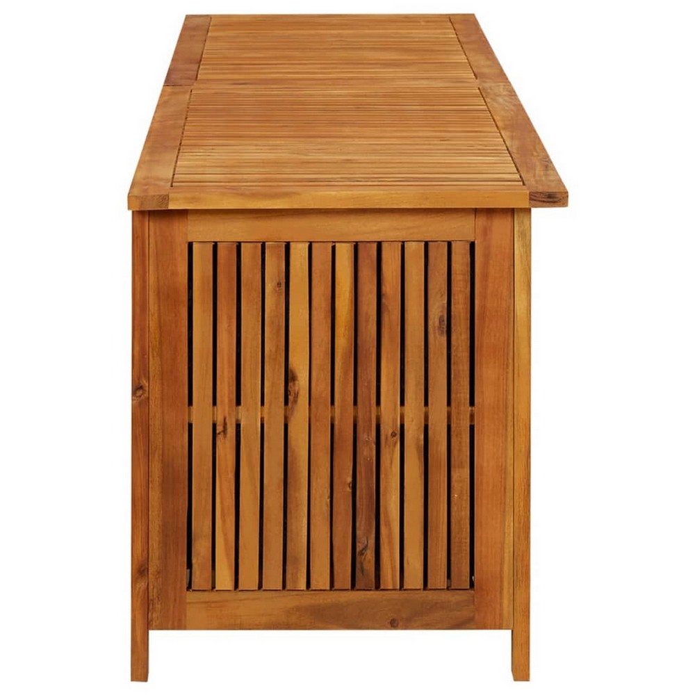Misty Outdoor Storage Box, 79 Inch Natural Brown Solid Acacia Wood -BM326284