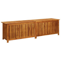 Misty Outdoor Storage Box, 79 Inch Natural Brown Solid Acacia Wood -BM326284