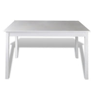 5pc Dining Table and Chairs Set, 43 Inch Top Farmhouse White Pine Wood -BM326323