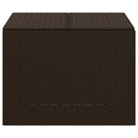 Outdoor Garden Storage Box, Removable Bag, Brown Poly Rattan Woven -BM326340