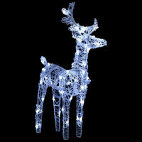 2pc Outdoor Christmas  Decor, 40 Cool White LEDs, Acrylic -BM326403