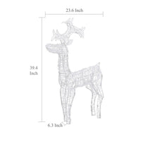 Outdoor Christmas  Decor, 90 Cool White LED Lights, Acrylic -BM326412