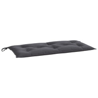 Claire Outdoor Cushion for Bench Set of 2, Dark Gray Fabric, 39 Inch