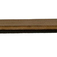 Lemy Sofa Console Table, 62 Inch Rectangular Brown Top, Black Frame -BM326526