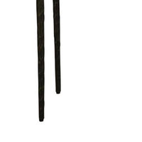 Lemy Sofa Console Table, 62 Inch Rectangular Brown Top, Black Frame -BM326526