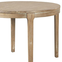 Tuley Dining Table, Tapered Legs, Pine Wood, Gray, 42 Inch Round Top -BM326633