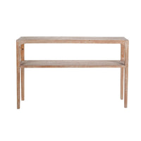 Tuley Sofa Console Table, Storage Shelf, Pine Wood, Gray, 48 Inch -BM326639