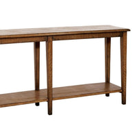 Dox Sofa Console Table, Shelf, Reclaimed Pine, Antique Brown, 71 Inch -BM326651