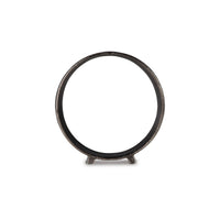 Dalie Sculpture, Round Metal Accent Tabletop Size, 12 Inch, Black -BM327754