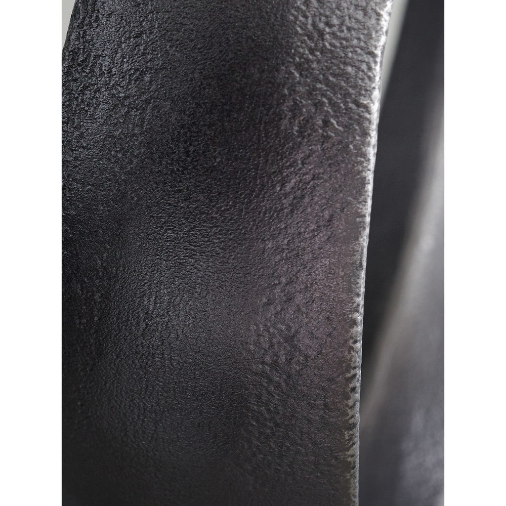 Dalie Sculpture, Round Metal Accent Tabletop Size, 12 Inch, Black -BM327754
