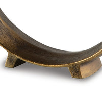 Dalie Sculpture, Round Metal Accent Tabletop Size, 12 Inch, Bronze -BM327756