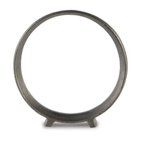 Dalie Sculpture, Round Metal Accent Tabletop Size, 12 Inch, Silver -BM327758