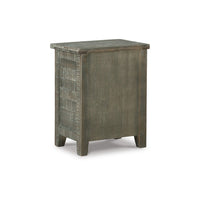 Accent Cabinet, Crossbuck Pattern, 20 Inch, Distressed Gray Solid Wood -BM327782