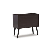Kior Accent Cabinet, 2 Doors w Adjustable Shelf, Dark Brown 32 Inch -BM327788