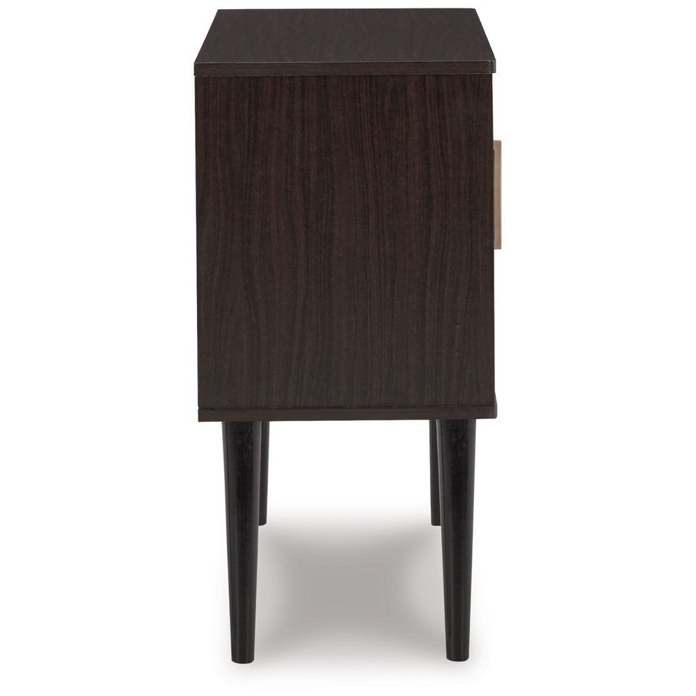 Kior Accent Cabinet, 2 Doors w Adjustable Shelf, Dark Brown 32 Inch -BM327788