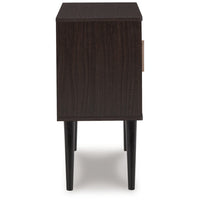 Kior Accent Cabinet, 2 Doors w Adjustable Shelf, Dark Brown 32 Inch -BM327788