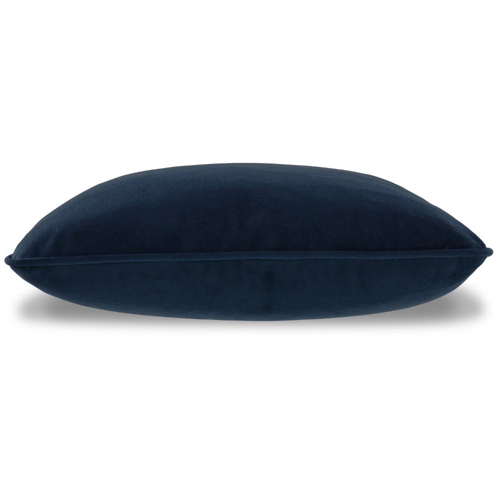 Wali Square Accent Throw Pillow, 20 Inch, Feather Fill, Blue Polyester -BM328065