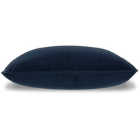 Wali Square Accent Throw Pillow, 20 Inch, Feather Fill, Blue Polyester -BM328065