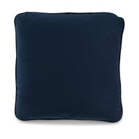 Wali Square Accent Throw Pillow, 20 Inch, Feather Fill, Blue Polyester -BM328065