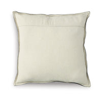 Vale Square Accent Throw Pillow, 20 Inch, Patchwork Design Black Suede -BM328069