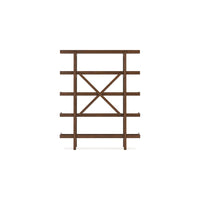 Jeyn Bookcase, 5 Fixed Display Shelves, 70 Inch Natural Brown Wood -BM328116