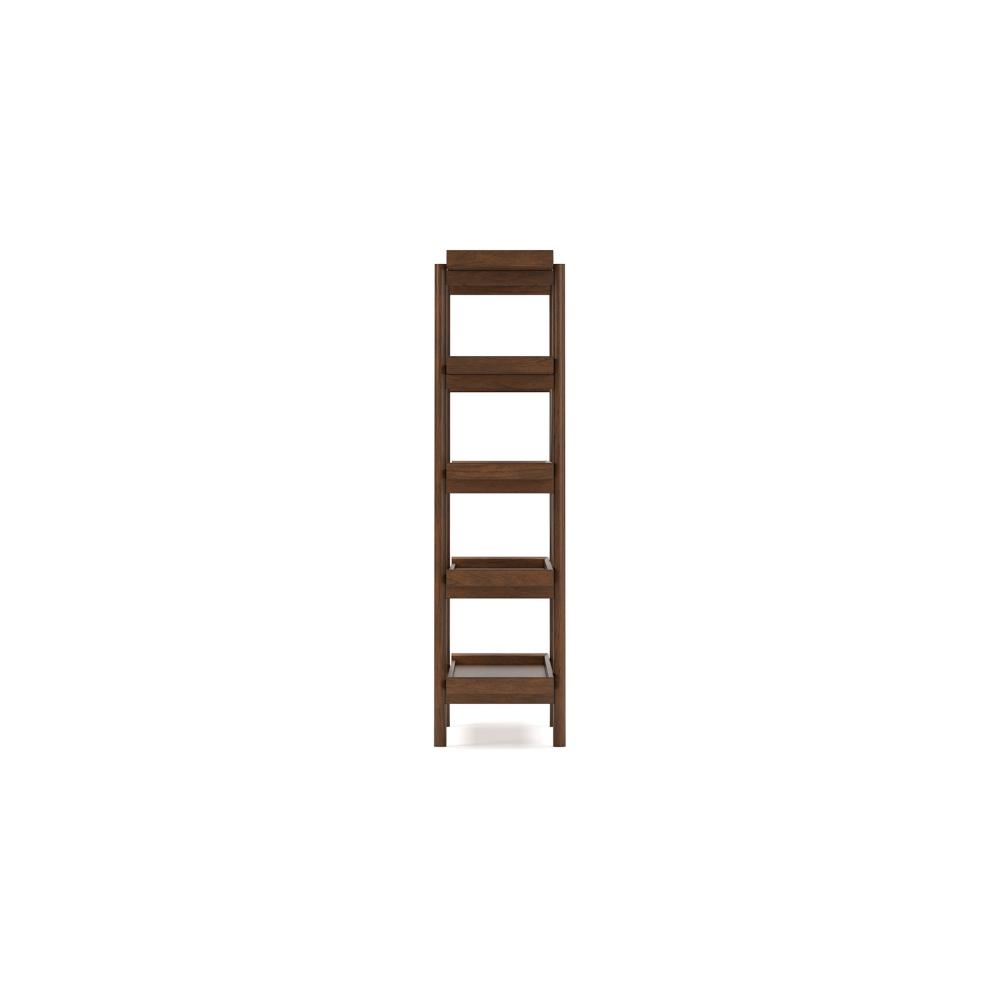 Jeyn Bookcase, 5 Fixed Display Shelves, 70 Inch Natural Brown Wood -BM328116