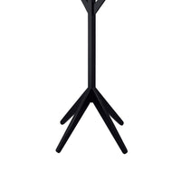 Margo Coat Rack, 8 Hooks and Tree Inspired Design, Black Solid wood -BM329169