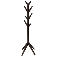 Margo Coat Rack, 8 Hooks and Tree Inspired Design, Brown Solid wood -BM329170