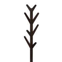 Margo Coat Rack, 8 Hooks and Tree Inspired Design, Brown Solid wood -BM329170