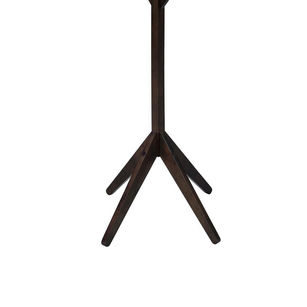 Margo Coat Rack, 8 Hooks and Tree Inspired Design, Brown Solid wood -BM329170