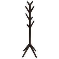 Margo Coat Rack, 8 Hooks and Tree Inspired Design, Brown Solid wood -BM329170