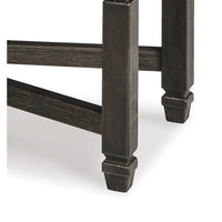 Trekk Dining Bench, X-Stretcher and Nailhead Trim, Black Wood, 50 Inch -BM329787