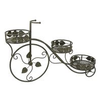 Covey Accent Plant Stand Tricycle, Round Pots, Green Metal 30 Inch - BM330122