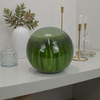 Mary Tabletop Accent Decor, Modern Round Orb, 10 Inch Green Ceramic -BM331031