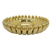 Zoma Accent Bowl, 16 Inch Raised Rounded Edges, Gold Ceramic Body -BM331403