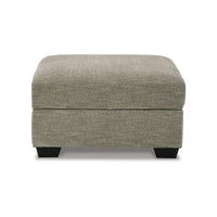 Croi Ottoman, 36 Inch, Hidden Storage with Cup Holders, Taupe Gray -BM331705