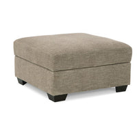 Croi Ottoman, 36 Inch, Hidden Storage with Cup Holders, Taupe Gray -BM331705